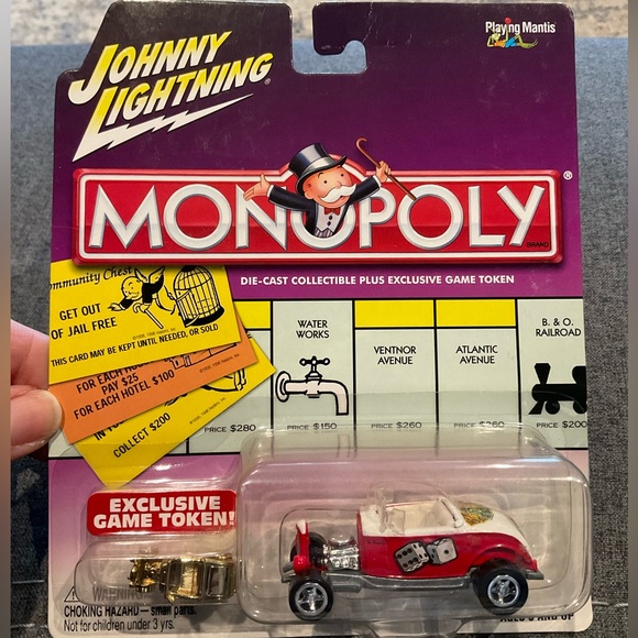 Monopoly 1:64 Die-Cast Johnny Lightning Collectible Car: 1932 Ford Hi Boy - Picture 1 of 2